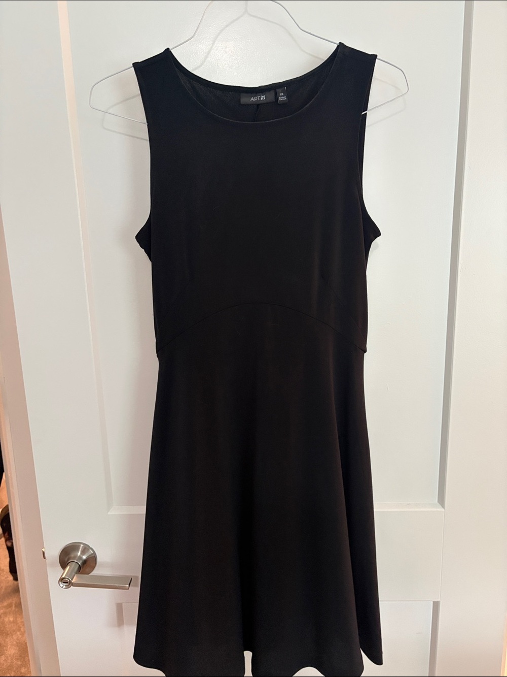 Black Sleeveless Fit & Flare Mini Dress
